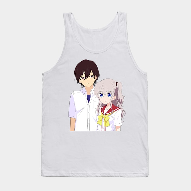 Charlotte- Nao and Yuu Tank Top by jenartfart